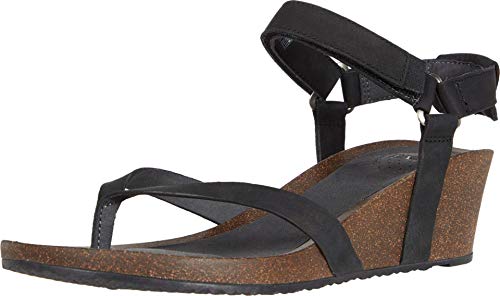 Teva Mahonia Wedge Thong Black 7 von Teva