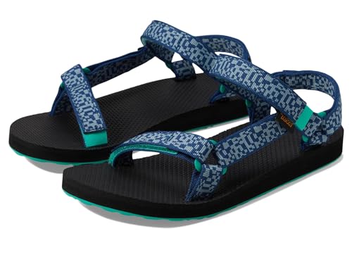 Teva Kids Original Universal Blau - Schnelltrocknende vielseitige Kinder Sandale, Größe EU 33-34 - Farbe Radio Blue Opal von Teva