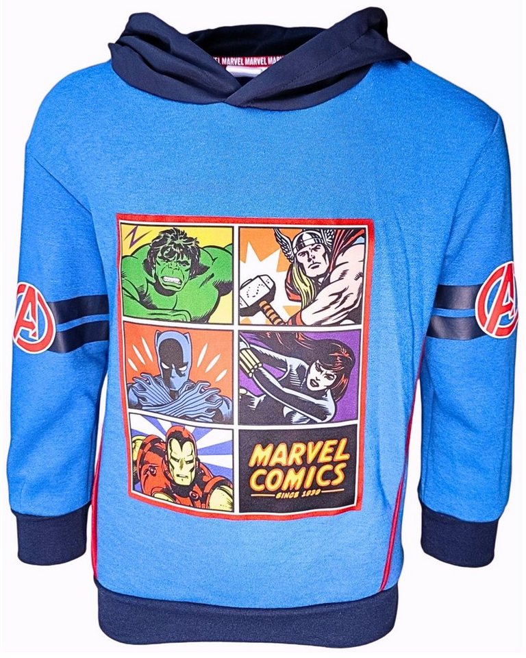 The AVENGERS Hoodie Marvel Jungen Kapuzenpullover - Retro Comic Stil von The AVENGERS