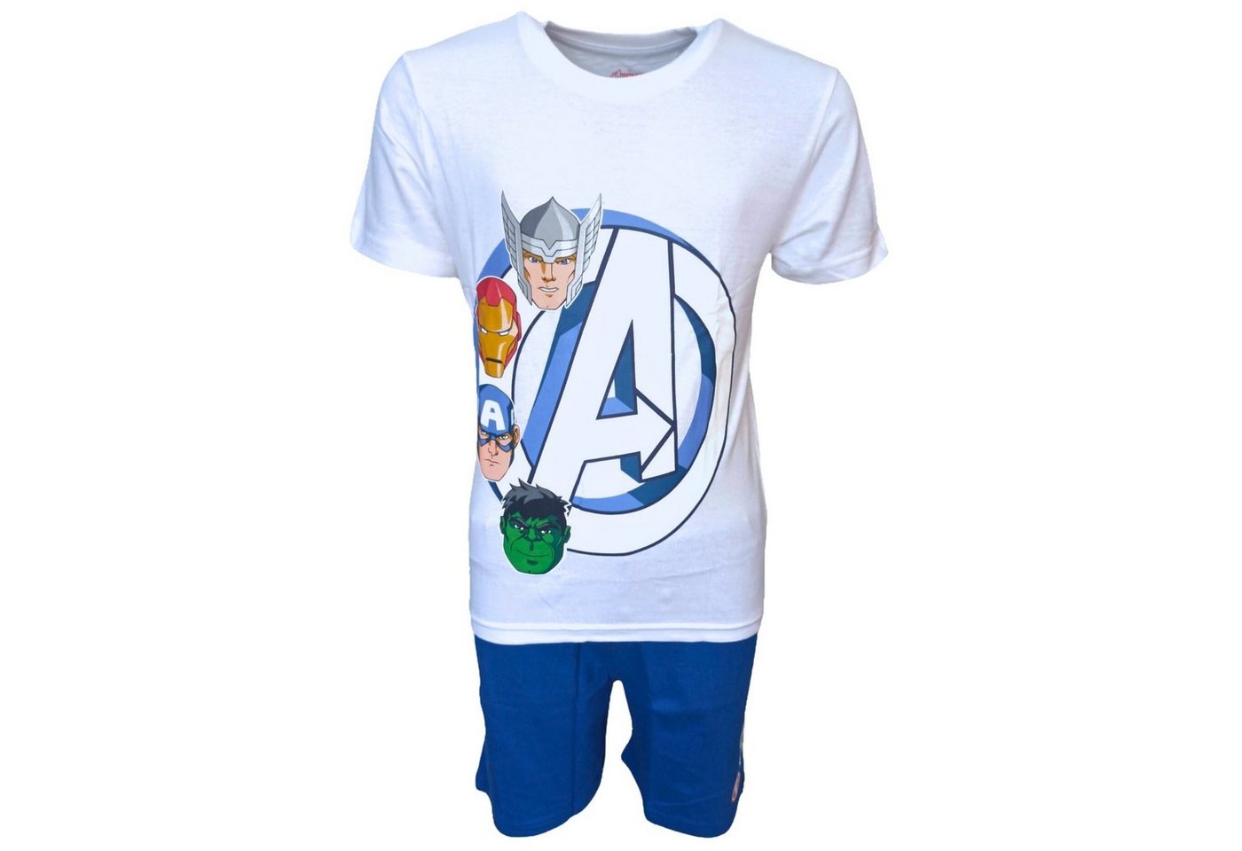 The AVENGERS Schlafanzug (2 tlg) Jungen Pyjama kurz - Shorty Gr. 104-134 cm von The AVENGERS