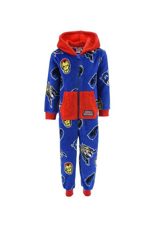 The AVENGERS Schlafanzug Iron Man Thor Hulk Schlaf Overall Pyjama langarm Nachtwäsche von The AVENGERS