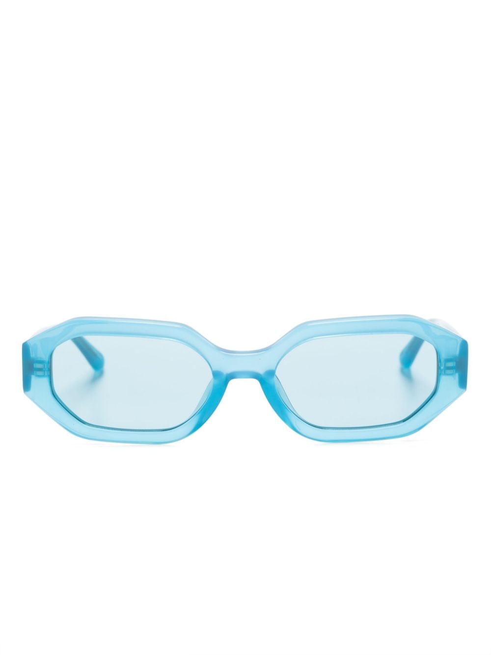 Linda Farrow x The Attico Irene Sonnenbrille - Blau von Linda Farrow