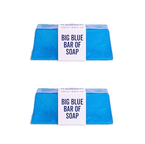 The Bluebeards Revenge, Big Blue Hand And Body Soap Bar For Men, Vegan Friendly And Low Waste Soap Bar, 175g, Duo Pack The Bluebeards Revenge, Big Blue Hand And Body Soap Bar For Men, Vegan Friendly And Low Waste Soap Bar, 175g, Duo Pack von The Bluebeards Revenge