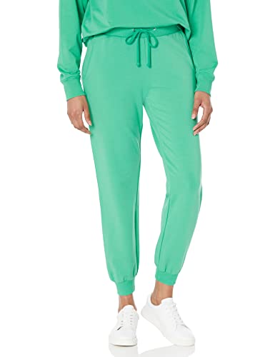 The Drop Damen Grace Jogginghose, extra-weich, Stretch, Rippenbündchen, Jade, X-Small von The Drop