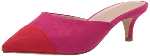 The Drop Women's Paulina Pointed Toe Two-Tone Mule, Pink/Red, 6 von The Drop