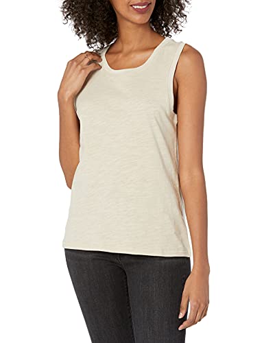 The Drop Damen Nicole Tanktop, sportlich, Rundhalsausschnitt, Sand, XL von The Drop