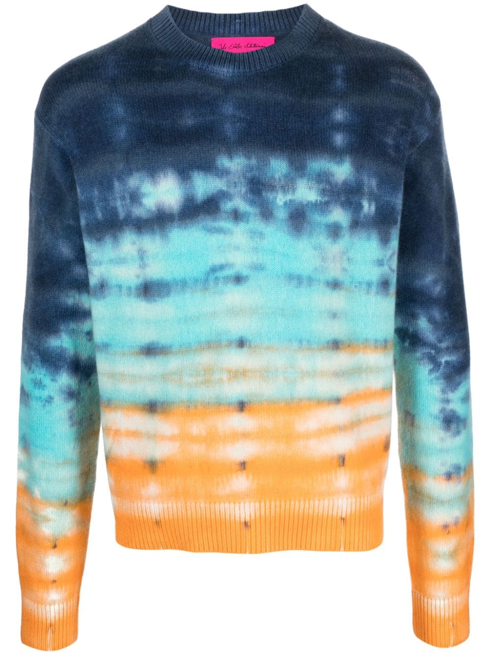 The Elder Statesman Sonar Kaschmirpullover mit Batikmuster - Blau von The Elder Statesman