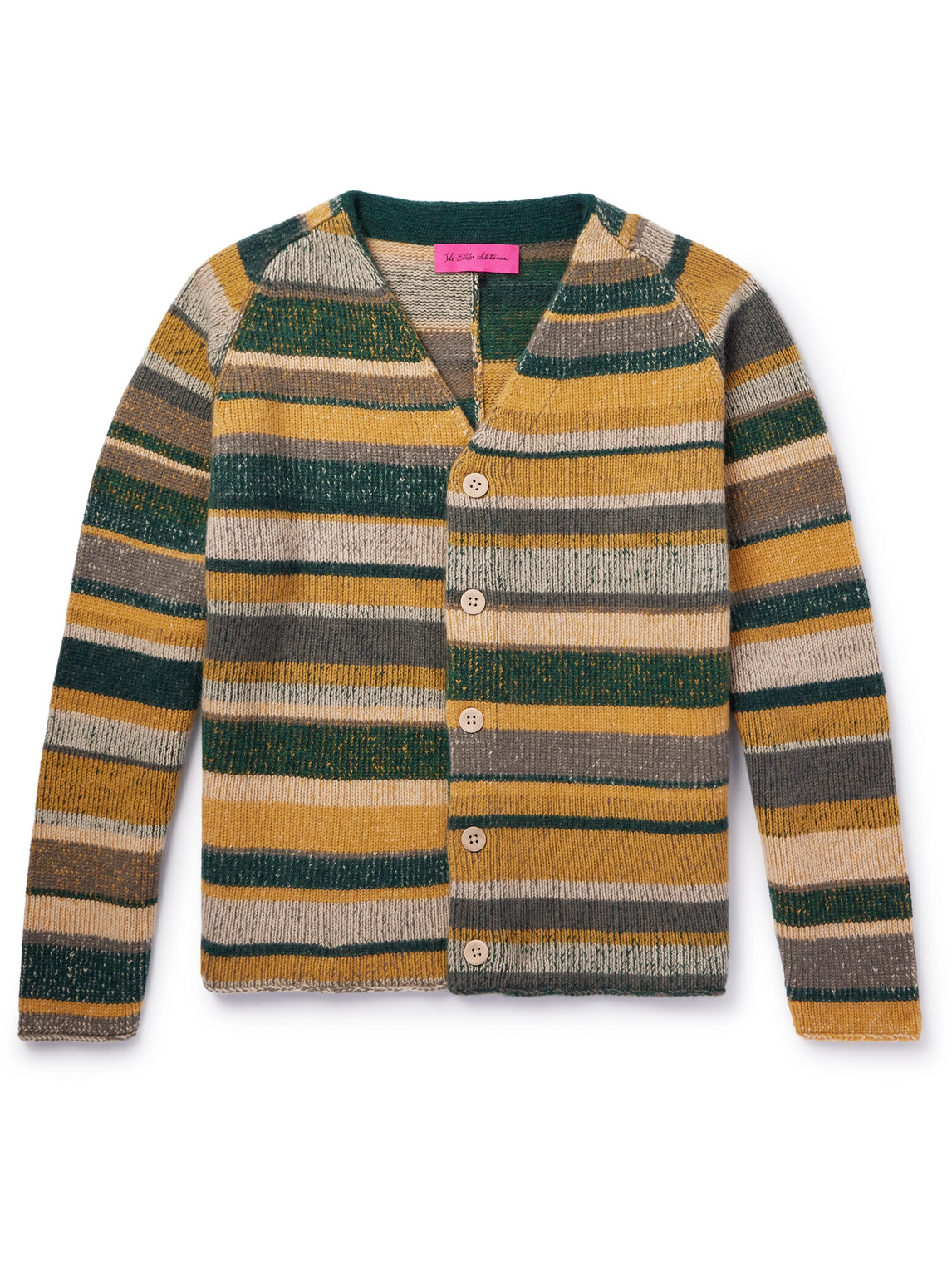 The Elder Statesman - Striped Cashmere Cardigan - Men - Green - L von The Elder Statesman