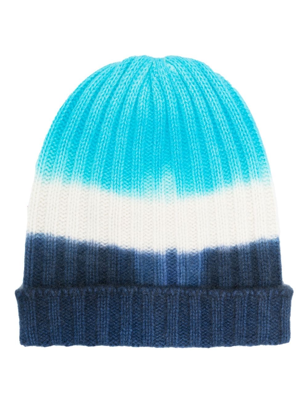 The Elder Statesman Grob gerippte Beanie aus Kaschmir - Blau von The Elder Statesman