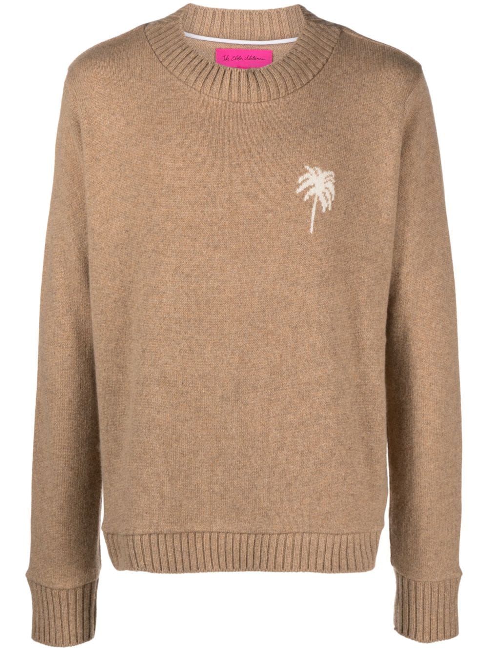 The Elder Statesman Kaschmirpullover mit Palmen-Intarsie - Braun von The Elder Statesman