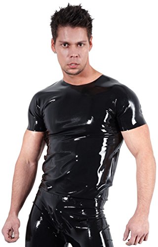 The Latex Collection Herren 29100201731 Businesshemd, Schwarz (Nero 001), Small (Herstellergröße: X-Large) von The Latex Collection