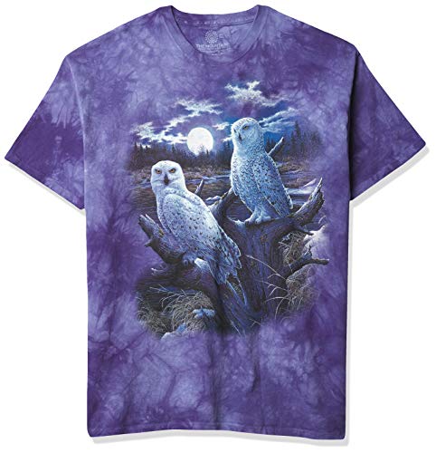 The Mountain Schnee Eulen, Unisex-Erwachsene Herren, 10 Kittens Adult T-Shirt, Purple, XL, Blau/Lila, Large von The Mountain