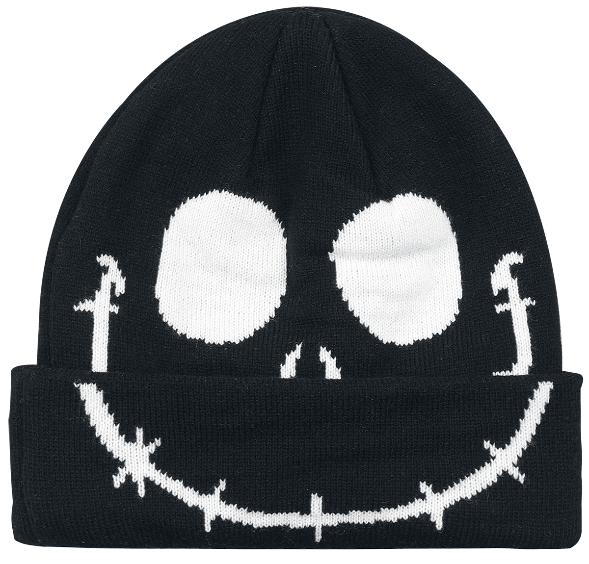 The Nightmare Before Christmas - Jack - Smile - Mütze - schwarz| weiß von The Nightmare Before Christmas