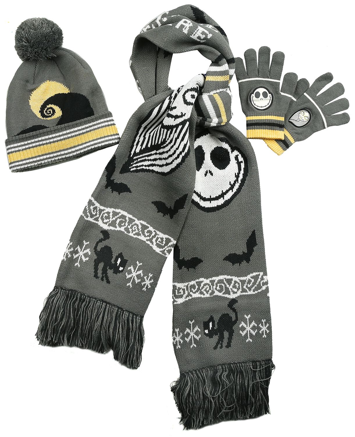 The Nightmare Before Christmas - Jack & Sally - Schal - multicolor - EMP Exklusiv! von The Nightmare Before Christmas