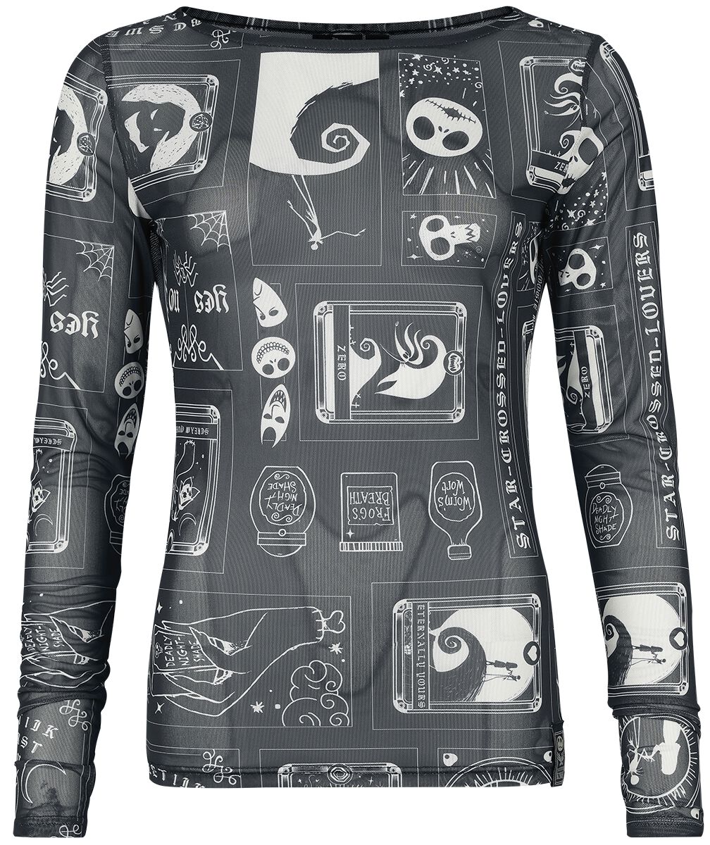 The Nightmare Before Christmas Tarot Langarmshirt multicolor in XXL The Nightmare Before Christmas Tarot Langarmshirt multicolor in XXL von The Nightmare Before Christmas