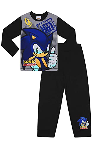 Sonic The Hedgehog Let's Go Jungen Long Gamer Baumwolle PJs, blau, 8-9 Jahre von ThePyjamaFactory