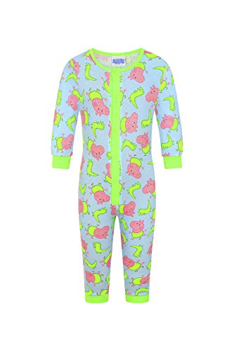 The Pyjama Factory Jungen Schlafanzug George Pig 1 bis 5 Jahre Peppa Pig George All in One Dinosaurier George Blau Gr. 98, blau von ThePyjamaFactory