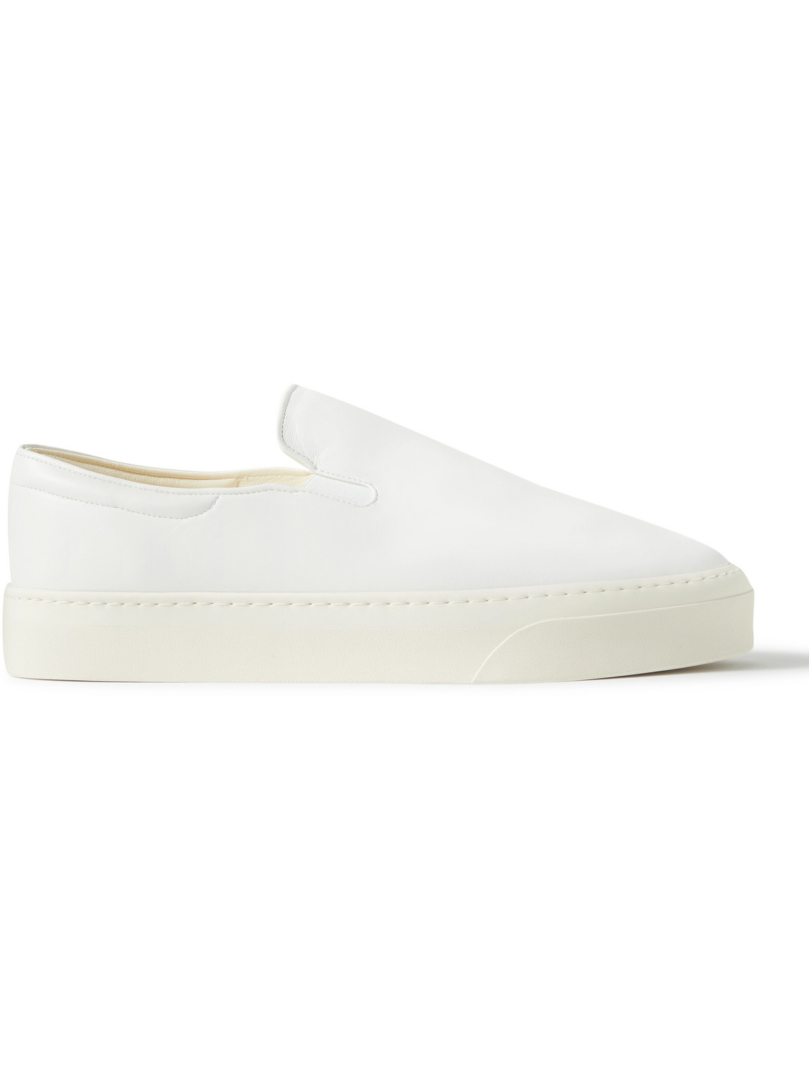 The Row - Dean Leather Slip-On Sneakers - Men - White - EU 44.5 von The Row