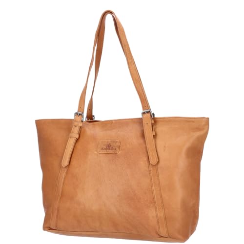 The Skandinavian Brand Damen Leder Tasche, Shopper Cognac von The Skandinavian Brand