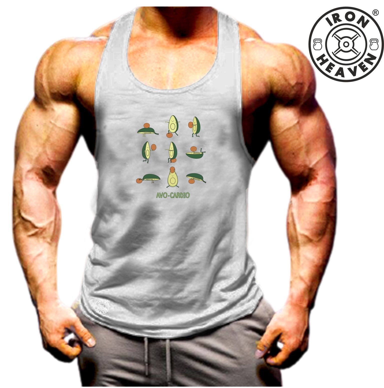 Avocardio Weste Gym Kleidung Bodybuilding Training Workout Übung Kickboxen Fitness Kampfsport Karate Mma Iron Heaven Männer Tank Top von TheGymMonsterTGM