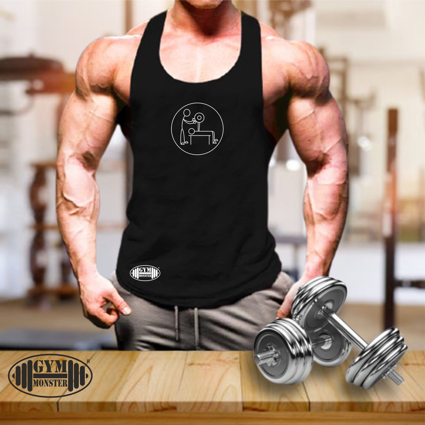 Bankpresse Weste Gym Kleidung Bodybuilding Training Übung Kick Boxen Kampfsport Mma Männer Tank Top von TheGymMonsterTGM