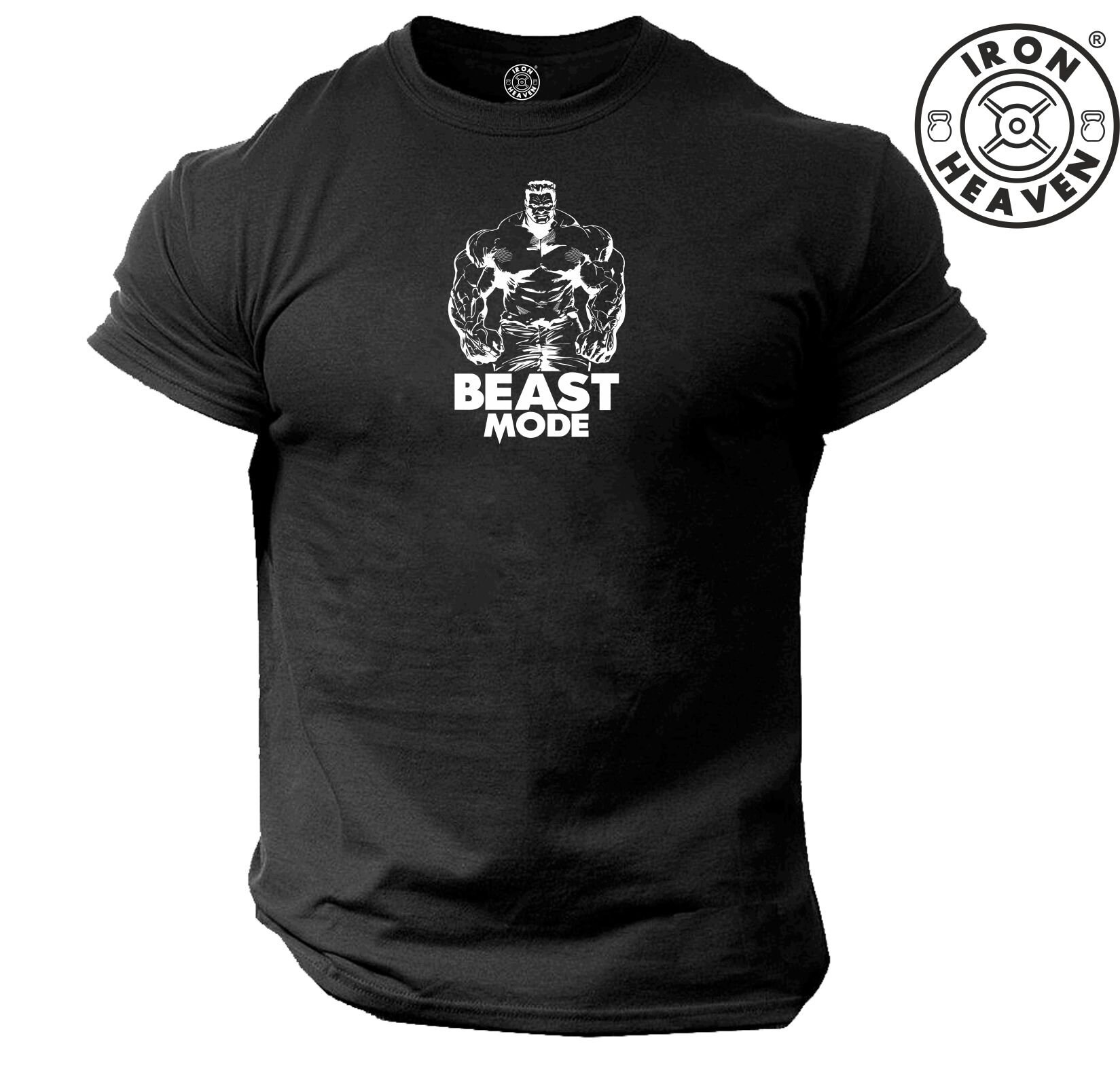 Hulk Beast Mode T-Shirt Gym Kleidung Bodybuilding Krafttraining Workout Übung Kickboxen Mma Fitness Military Iron Heaven Männer T Top von TheGymMonsterTGM