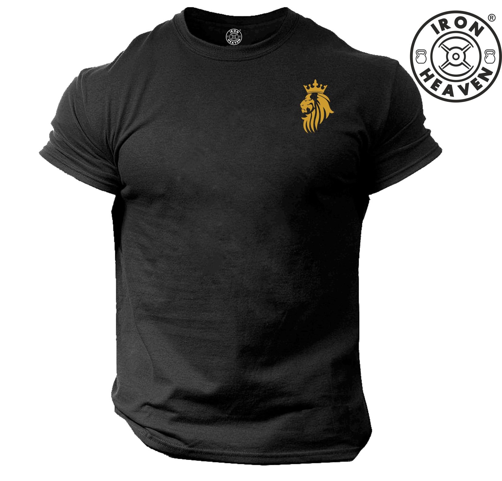 König Löwe T-Shirt Tasche Gym Kleidung Bodybuilding Krafttraining Workout Übung Boxen Mma Military Martial Arts Iron Heaven Männer T Top von TheGymMonsterTGM