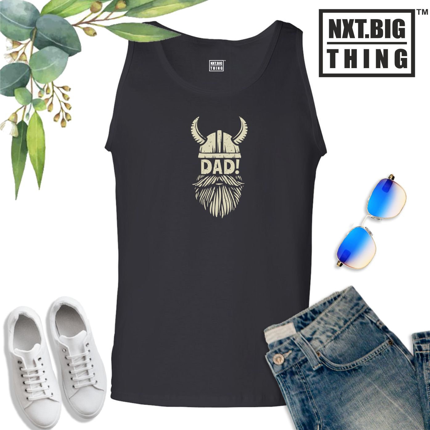 Papa Weste Vater Alter Mann Bart Beschützer Bester Freund Vatertag Lustiger Witz Geburtstag Fans Geschenk Männer Tank Top von TheGymMonsterTGM