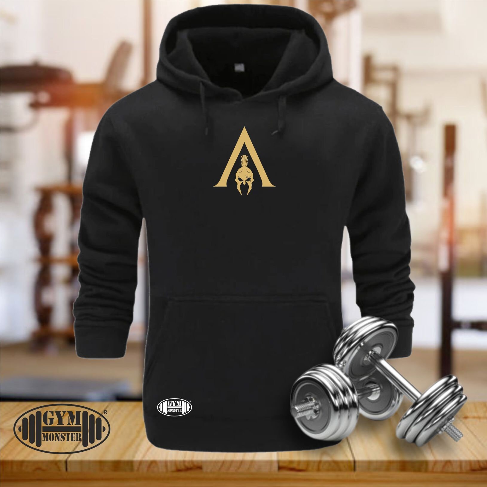 Spartan Lambda Krieger Hoodie Gym Kleidung Bodybuilding Training Fitness Boxen Kampfsport Mma Sparta Männer Top von TheGymMonsterTGM