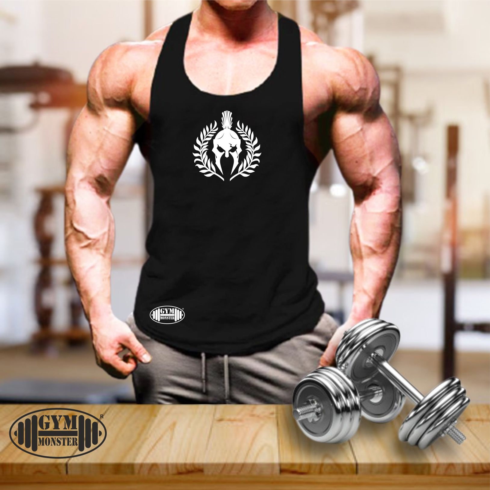 Spartan Lambda Weste Gym Kleidung Bodybuilding Training Fitness Boxen Kampfsport Karate Mma Sparta Kranz Männer Tank Top von TheGymMonsterTGM