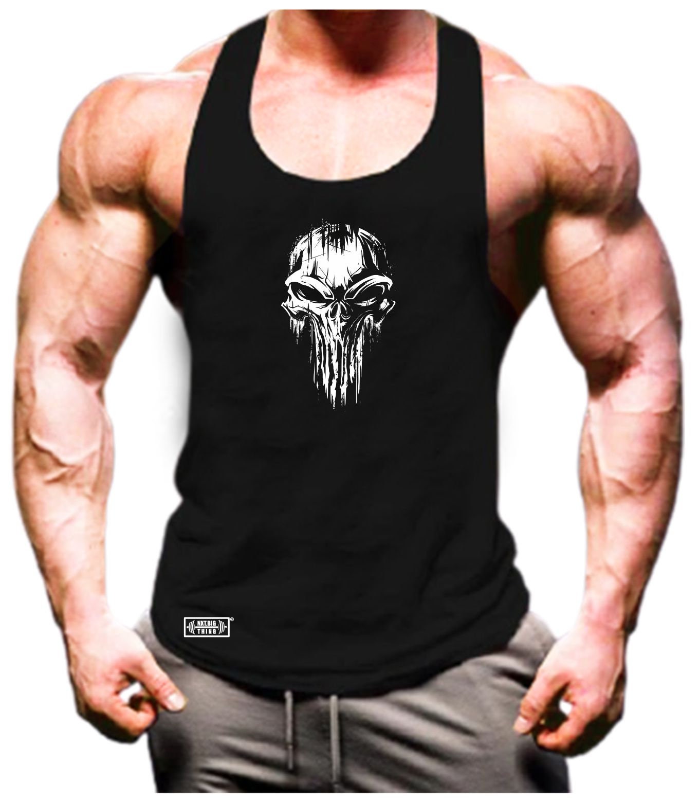 Totenkopfweste Gym Kleidung Bodybuilding Training Workout Übung Kick Boxen Kampfkunst Mma Spartan Warrior Sparta Männer Tank Top von TheGymMonsterTGM