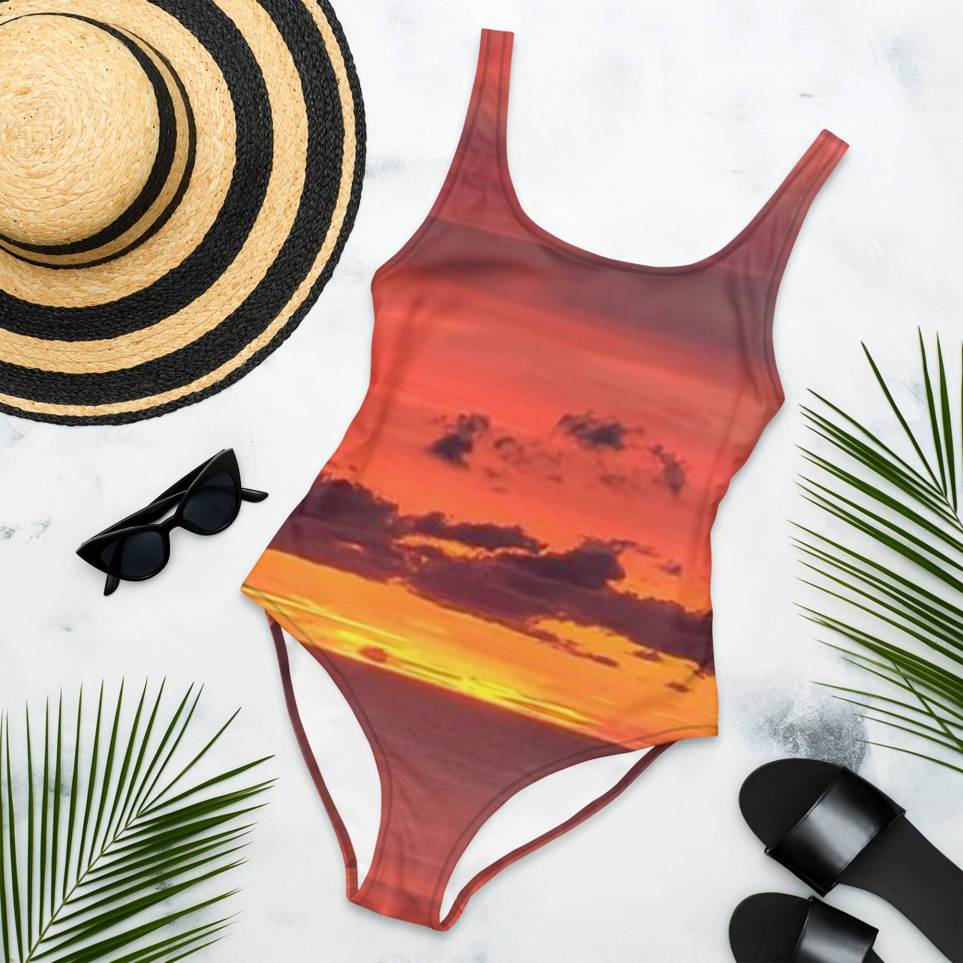 Damen Sunrise One Piece Best Beachwear Urlaub Badeanzug Cruise Wear Bequeme Bademode Teen Bis Erwachsene von ThePepperPrincessLLC