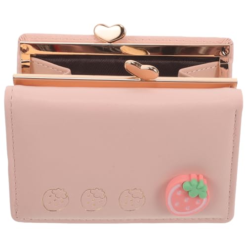 Theaque Damen-Geldbörse, Clutch, kleine Kreditkarten-Geldbörse, modische Geldbörse, niedliche Münzgeldbörse für Outdoor-Einkäufe, rose von Theaque