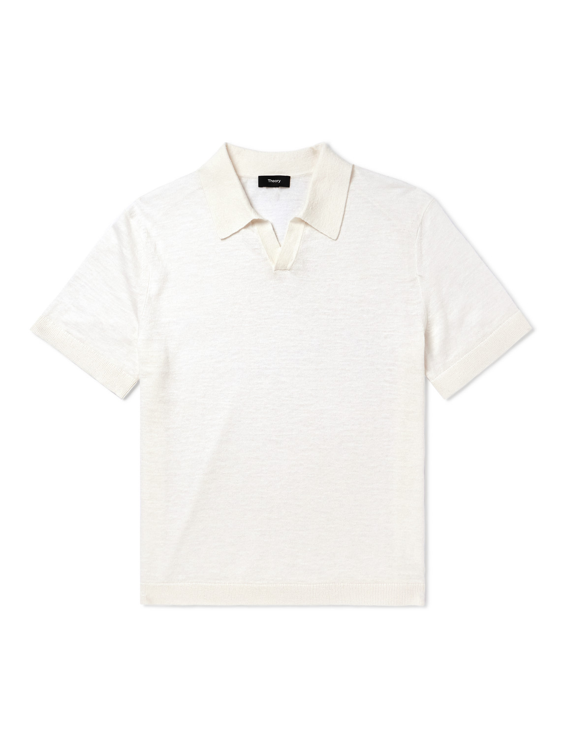 Theory - Brenan Linen-Blend Polo Shirt - Men - White - L von Theory