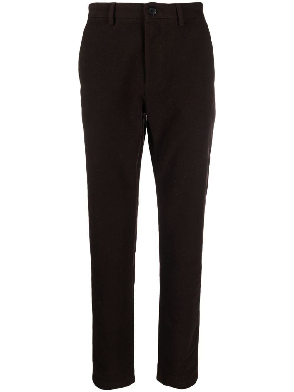 Theory Zaine Straight-Leg-Hose aus Samt - Braun von Theory