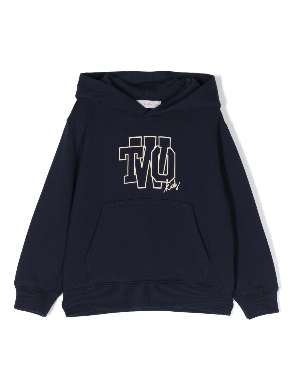 There Was One Kids Hoodie mit Logo-Print - Blau von There Was One Kids