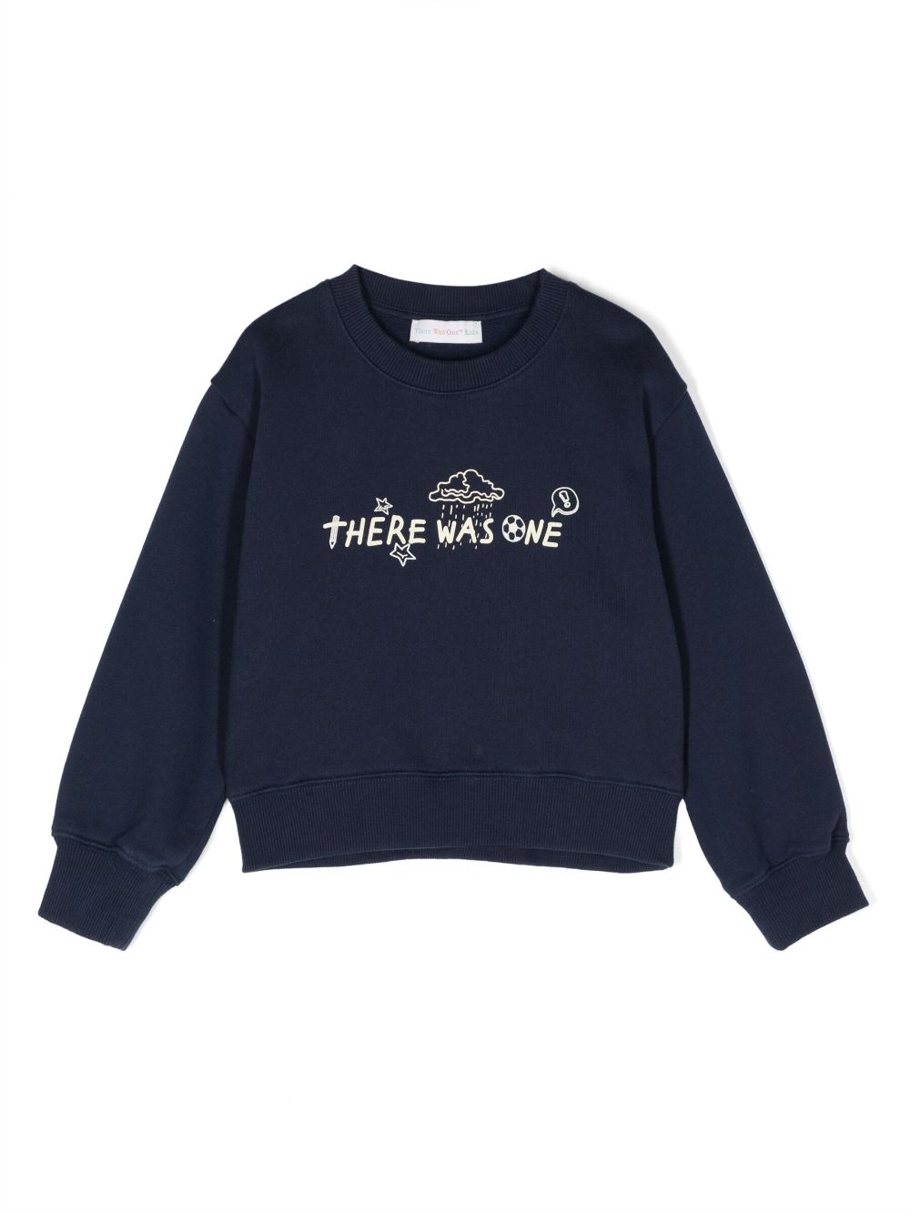 There Was One Kids Sweatshirt mit Logo-Print - Blau von There Was One Kids