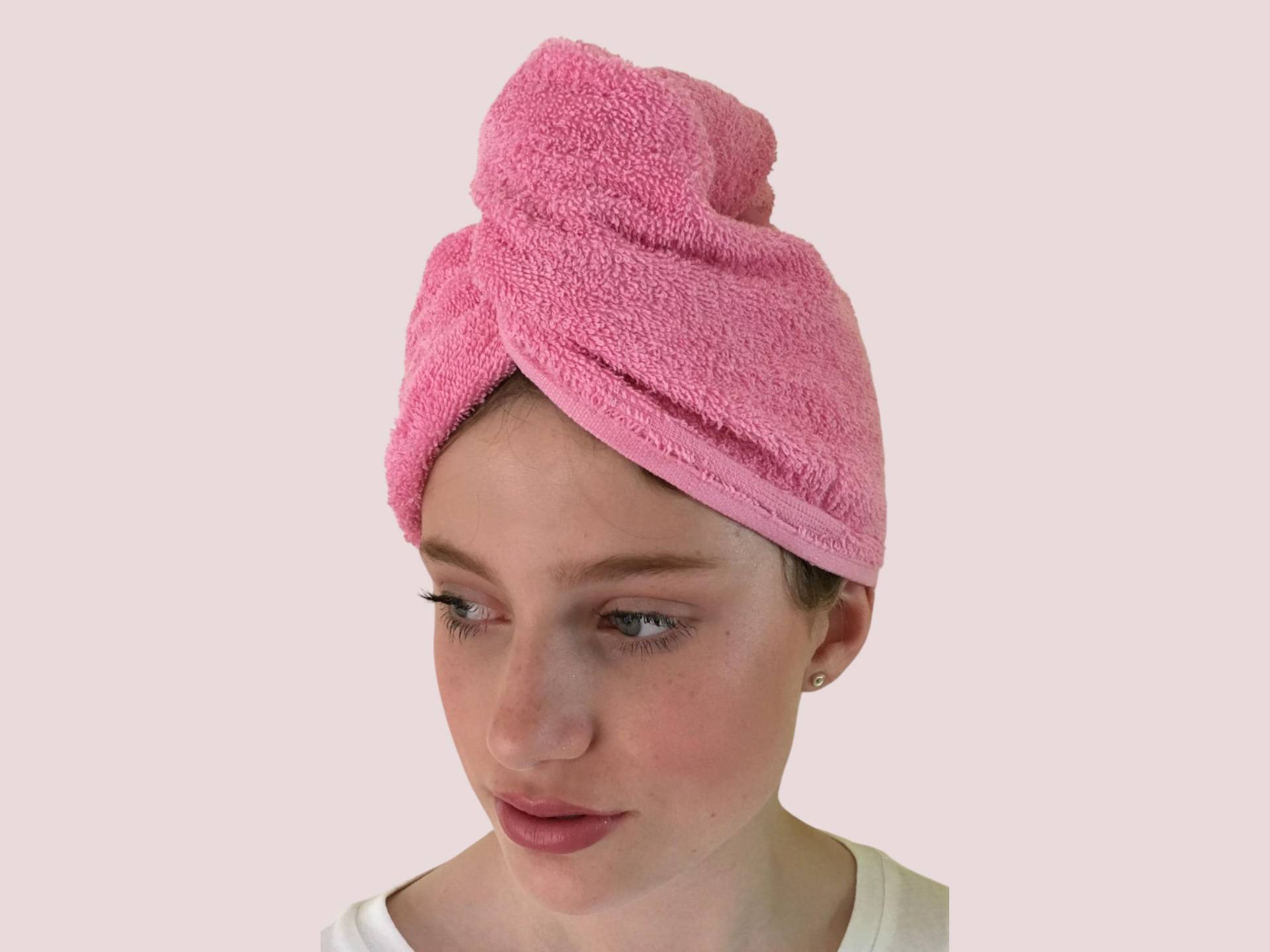 Turbietastic Luxury Turbie Handtuch Haartuch. Baumwolle Frottee Nicht Microfaser von Thesunflowershop12