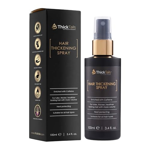 ThickTails Sofortiges Haarverdichtungs-Spray für Frauen & Männer | Verleiht sofort mehr Volumen & volleres Haar | Leichtes, sulfatfreies Pre-Styling-Spray mit Koffein | Rückstandsfrei, 100 ml ThickTails Sofortiges Haarverdichtungs-Spray für Frauen & Männer | Verleiht sofort mehr Volumen & volleres Haar | Leichtes, sulfatfreies Pre-Styling-Spray mit Koffein | Rückstandsfrei, 100 ml von ThickTails