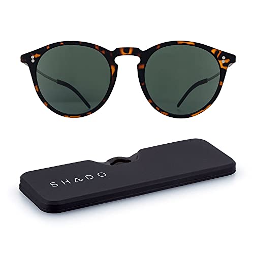 ThinOptics Shado Los Altos Sonnenbrille - Polarisierende Sonnenbrille mit vollem UV-Schutz - Ultradünne, Leichte und Kompakte - Inklusive Magnetischem Etui das an Ihrem Handy Befestigt Werden Kann von ThinOptics