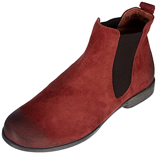 THINK! Damen AGRAT Leder gefütterter nachhaltiger Chelsea Boots, 3050 ROST, 40.5 EU von Think!