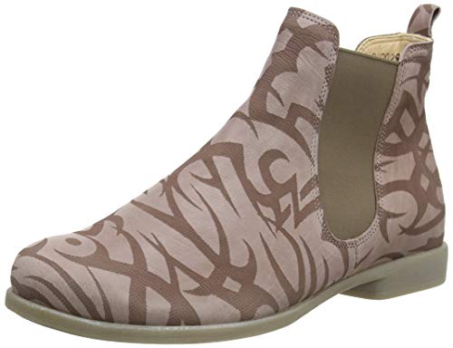 THINK! Damen AGRAT Chelsea Boots, 4000 Hibiskus, 37.5 EU von Think!