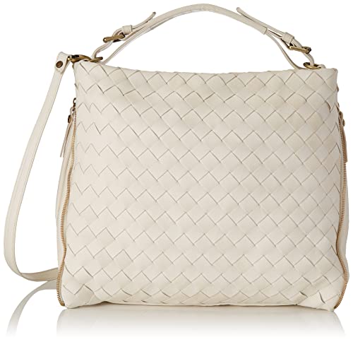 THINK! Damen Schultertasche Echtleder 1000 Bianco, 1 von Think!