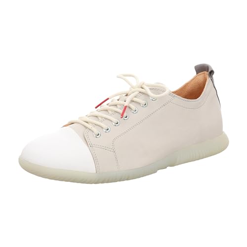 Think Herren HAUKI chromfrei gegerbte nachhaltige Wechselfußbett Schnürhalbschuhe, Ice/Kombi 2000, 43.5 EU von Think!