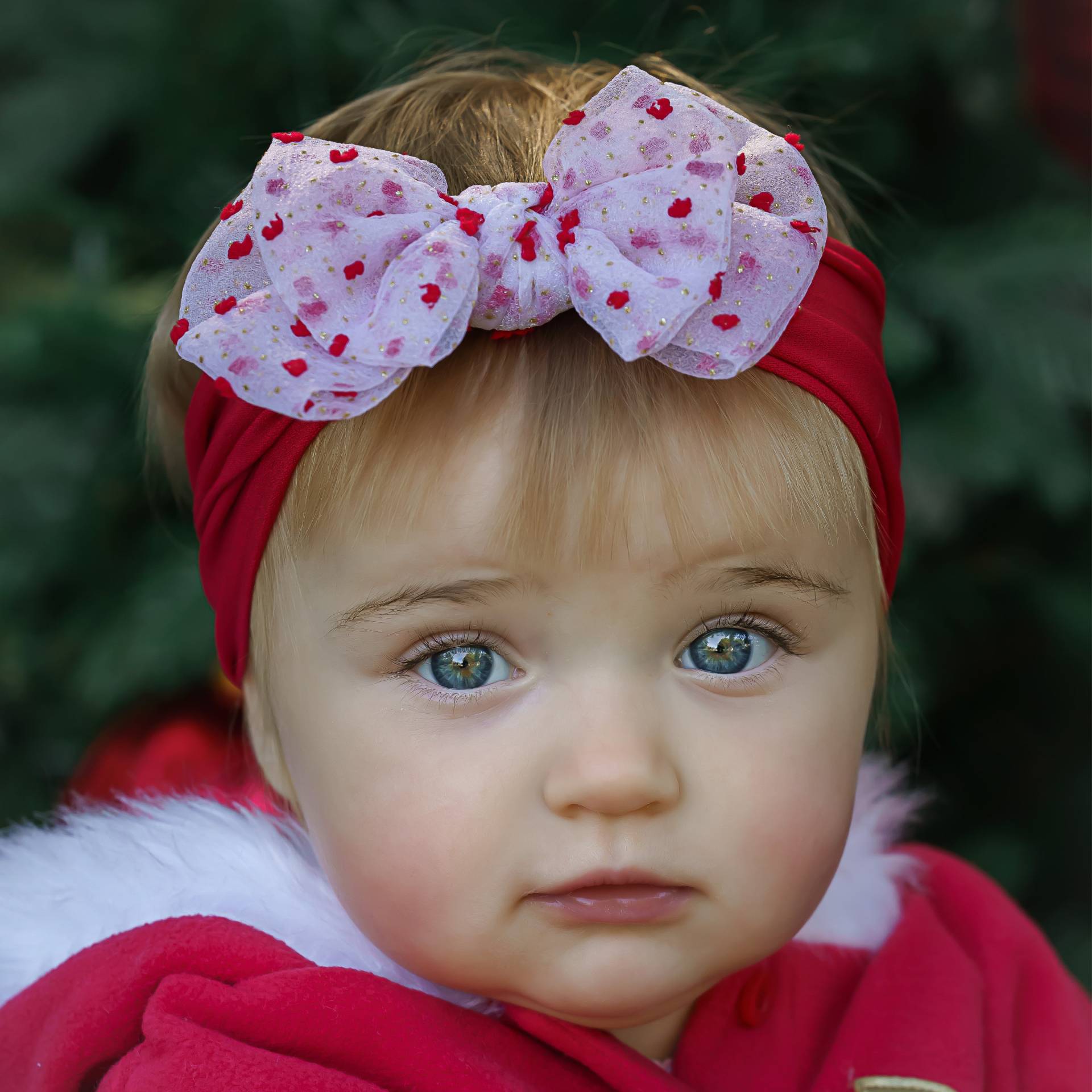 Baby Stirnband, Schneeflocken Bogen Mädchen Christmas Big Bow Kopf Wickeln, Weihnachten von ThinkPinkBows