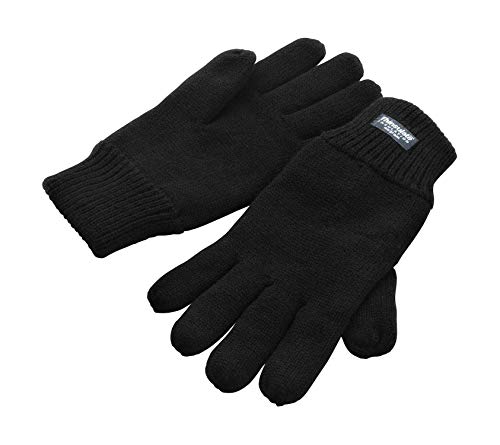 Thinsulate Winterhandschuhe mit Thermofutter für Herren Groß Xgroß Schwarz von Thinsulate