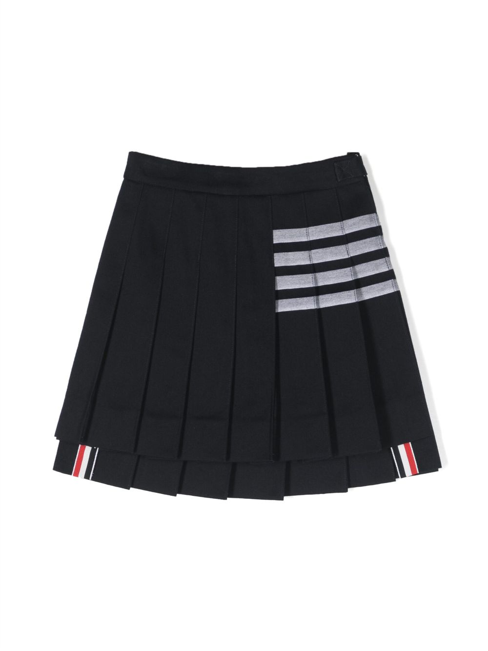 Thom Browne Kids Faltenrock mit Streifen - Blau von Thom Browne Kids