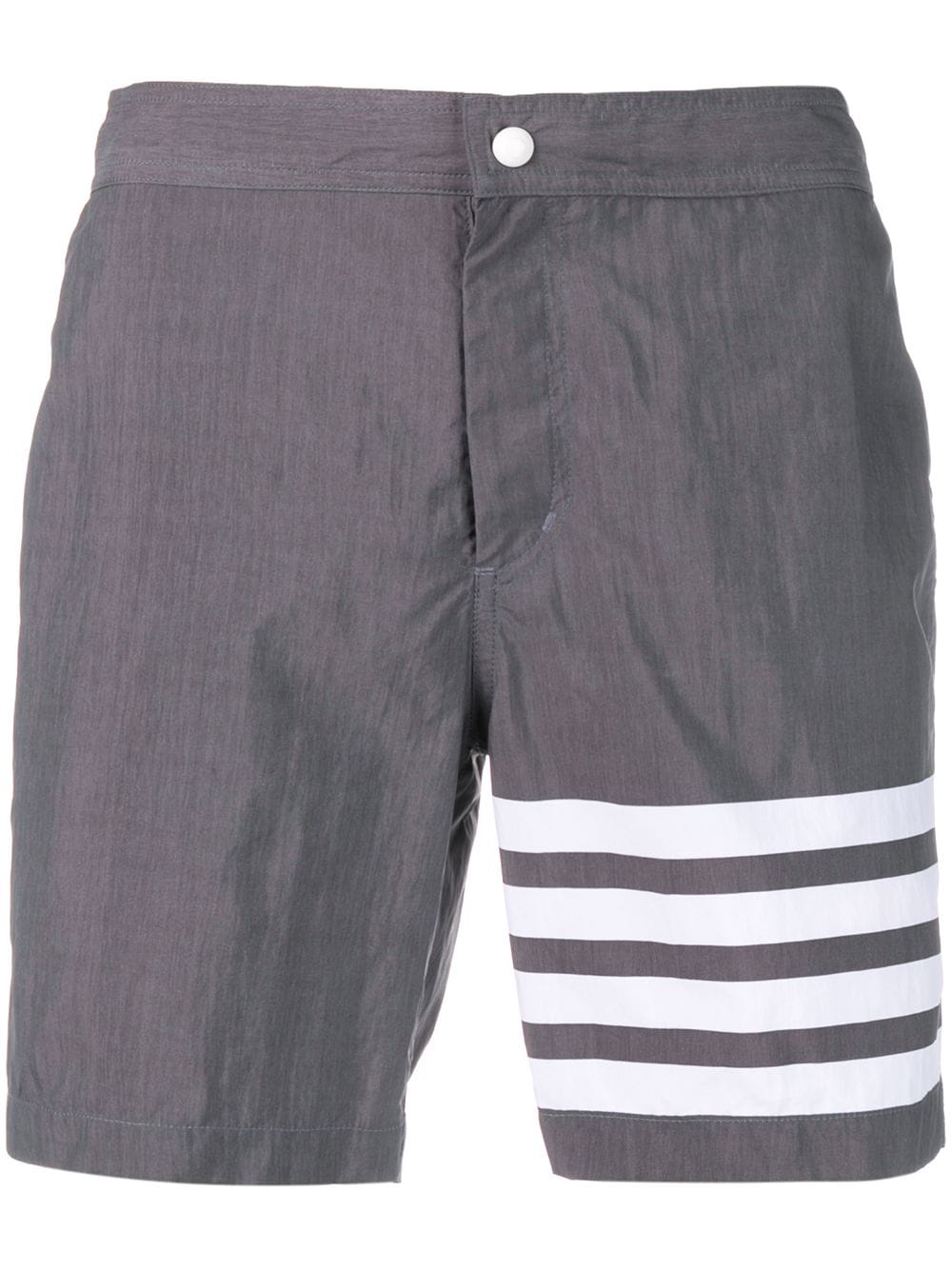 Thom Browne Badeshorts mit Druckknopf - Grau von Thom Browne