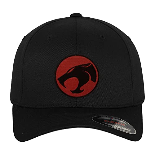 Thundercats Offizielles Lizenzprodukt Logo Flexfit Baseball Cap (Schwarz), Small/Medium von Thundercats