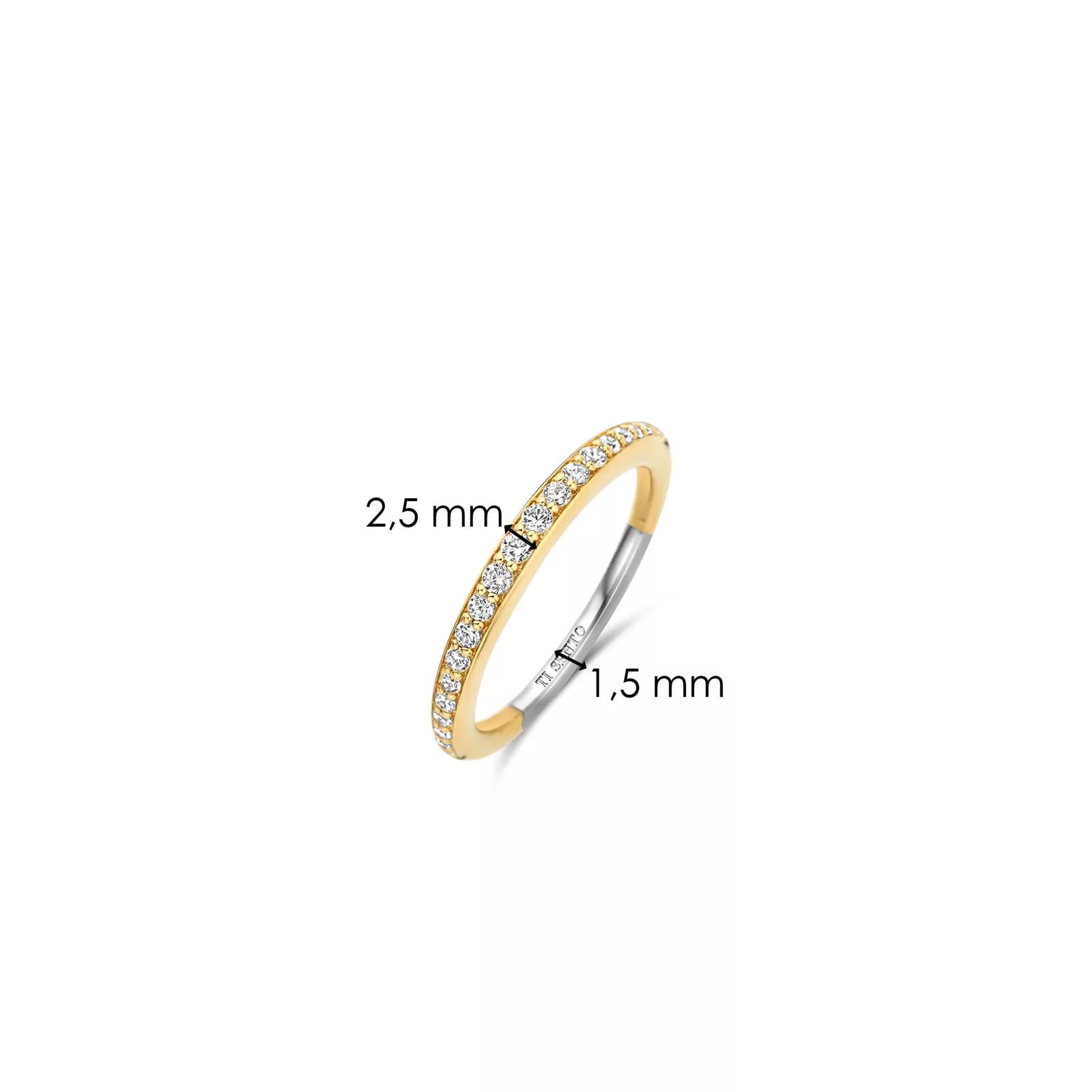 Ti Sento Ring - TI SENTO Ring 12317ZY - Gr. 56 - in Gold - für Damen von Ti Sento